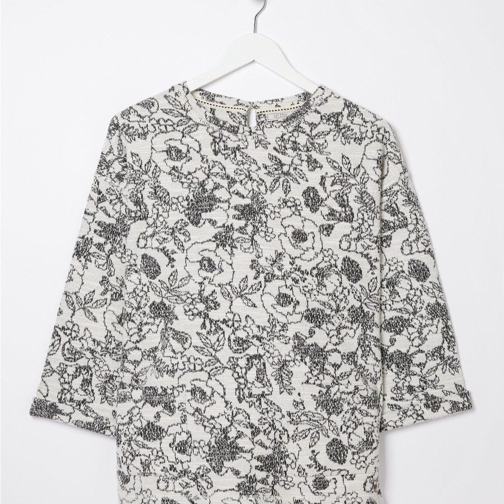 Fat Face Amari Jacquard Sweatshirt size 16